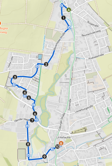 Route unseres Kirchweihumzugs 2026